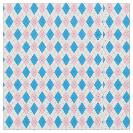 Rosa blaues Argyle-Muster Stoff (Nahaufnahme)