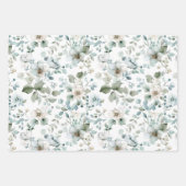 Rosa blaues Brautparty Hochzeit Geschenkpapier Set (Vorderseite 2)