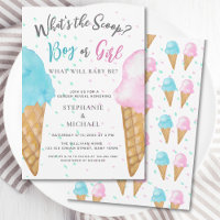 Rosa blaues Eiscreme-Gender-Party
