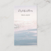 Rosa blaues Meer-Licht | QR-Code Visitenkarte (Vorderseite)