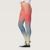 Rosa blaues Muster Leggings (Links)