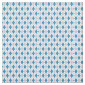 Rosa blaues Rautenmuster Stoff (Muster)