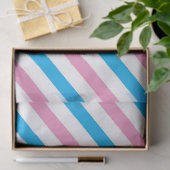 Rosa blaues Stripgeschlecht offenbart Party Seidenpapier (Geschenk)