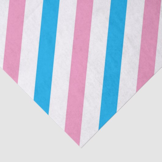 Rosa blaues Stripgeschlecht offenbart Party Seidenpapier (Detail)