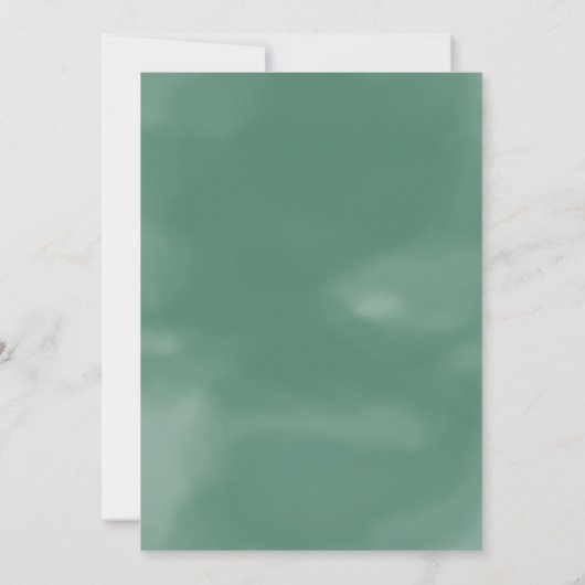 Rosa blaugrüne Blumensukkulente 75. Geburtstag Einladung (Rückseite)