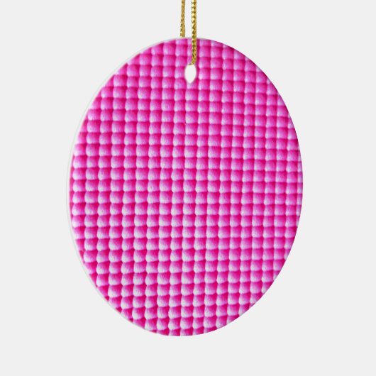 Rosa Blegumstruktur Keramik Ornament (Rechts)