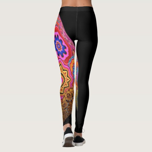 Rosa blenden leggings (Rückseite)