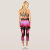 rosa Blitz Capri Leggings (Rückseite)