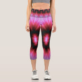 rosa Blitz Capri Leggings (Vorderseite)