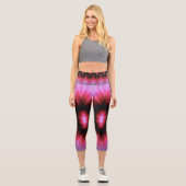 rosa Blitz Capri Leggings (Vorderseite)
