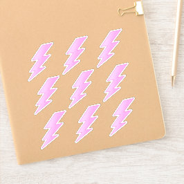 Rosa Blitze - Preppy Stickers Aufkleber