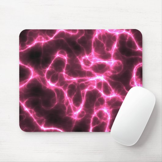 rosa Blitzhintergrund Mousepad (Mit Mouse)