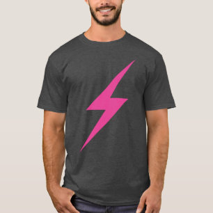 Rosa Blitzschlag des Feminismus T-Shirt