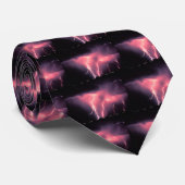 Rosa Blitzschlag Krawatte (Gerollt)