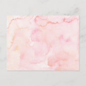 Rosa Blonde Angel Baby Heaven Sent Books for Baby Einladungspostkarte (Rückseite)