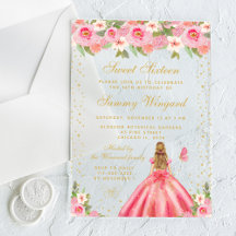 Rosa Blonde Blonde Hair Princess 16 . Geburtstag