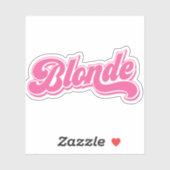 Rosa Blonde Girly Custom Cut Vinyl Stickers Aufkleber (Blatt)