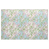 Rosa Blossom auf dem Patchwork der blauen und weiß Stoff (Fat Quarter (45,7 x 55,9 cm))