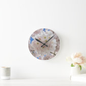 Rosa Blossom Balls. Runde Wanduhr (Zuhause)