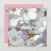 Rosa Blossom Einladungen Personalisierte RSVP-Kart (Vorne/Hinten)