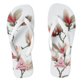 Rosa Blossom Erwachsene Flip Flops Badesandalen (Fußbett)