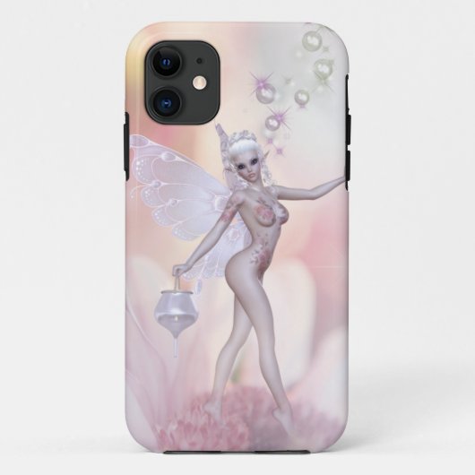 Rosa Blossom-Fee Case-Mate iPhone Hülle (Rückseite)