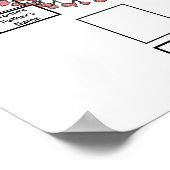 Rosa Blossom Fraktal Art Tree Zwei Familienbäume Poster (Ecke)