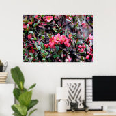 Rosa Blossom Frühling Poster (Heimbüro)
