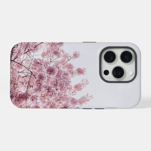 Rosa Blossom iPhone Hülle (Rückseite (Horizontal))
