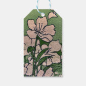 Rosa Blossom Kaskade Geschenkanhänger (Rückseite)