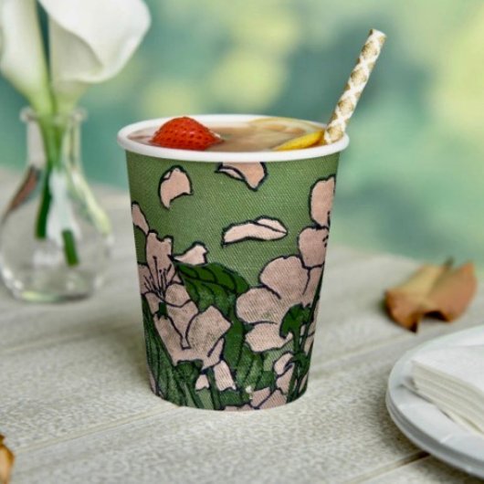 rosa Blossom Kaskadenpapier-Tasse Pappbecher