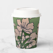 rosa Blossom Kaskadenpapier-Tasse Pappbecher (Links)