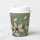 rosa Blossom Kaskadenpapier-Tasse Pappbecher (Rückseite)