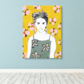 Rosa Blossom Lady - Gelb Leinwanddruck (Insitu (Holzboden))