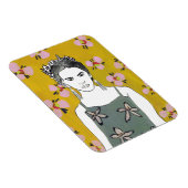 Rosa Blossom Lady - Gelb Magnet (Rechte Seite)