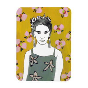 Rosa Blossom Lady - Gelb Magnet