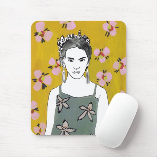 Rosa Blossom Lady - Gelb Mousepad (Mit Mouse)