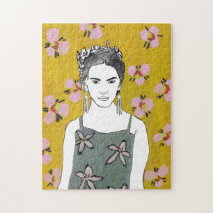 Rosa Blossom Lady - Gelb Puzzle