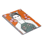 Rosa Blossom Lady - Orange Notizblock (Rechte Seite)