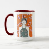Rosa Blossom Lady - Orange Tasse (Links)