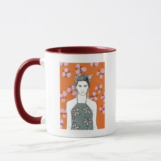 Rosa Blossom Lady - Orange Tasse (Links)
