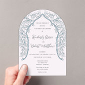 Rosa Blossom Mattierte Hochzeitseinladung Acryleinladungen (Insitu (Handheld))