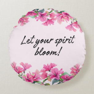 Rosa Blossom Spirit Round Pillow Rundes Kissen