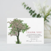 Rosa Blossom Tree | Beerdigung Danke (Stehend Vorderseite)