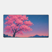 Rosa Blossom Tree bei Twilight Schreibtischunterlage (Vorderseite)
