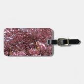 Rosa Blossom Tree Gepäckanhänger (Vorderseite horizontal)