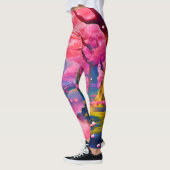 Rosa Blossom Walddesign Leggings (Links)