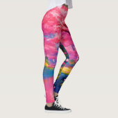 Rosa Blossom Walddesign Leggings (Rechts)