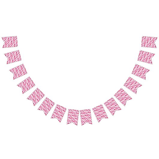 Rosa Blossom Wasserfarben Wimpelkette (Alle)