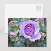 Rosa Blue Bajou [Postcard] Postkarte (Vorne/Hinten)